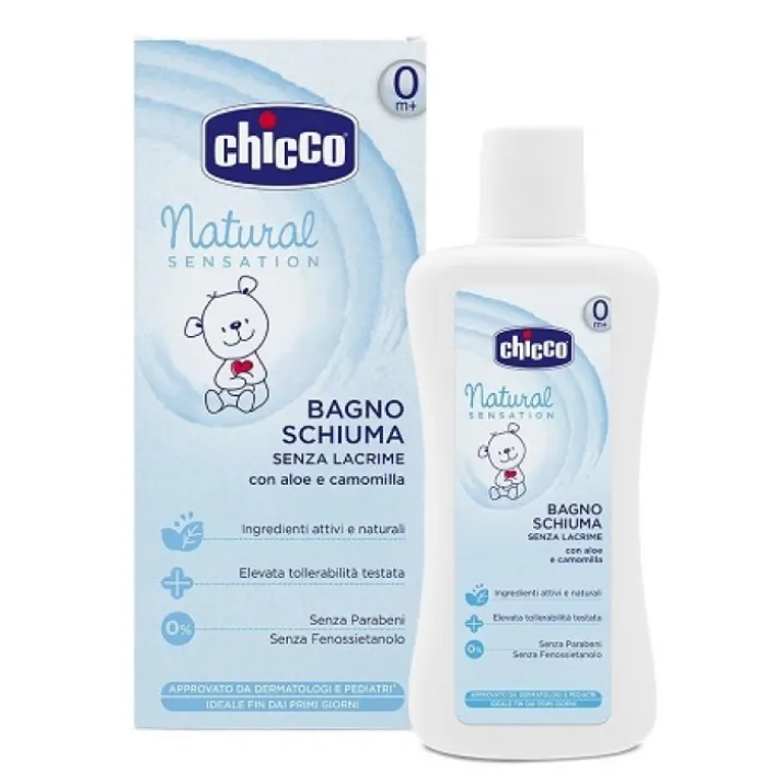 Chicco Natural Sensation Bagnoschiuma Senza Lacrime Detergente 200 ml