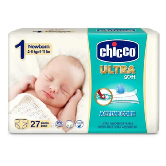 Chicco Pannolini Ultra Newbord 2 - 5 kg 27 pezzi