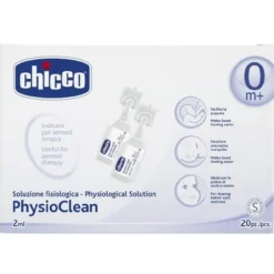 Chicco PhysioClean Soluzione Fisiologica Aerosol 20 Flaconcini 2 ml