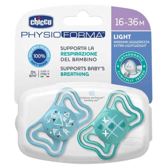 Chicco PhysioForma Light Azzurro 16-36 Mesi 2 Pezzi