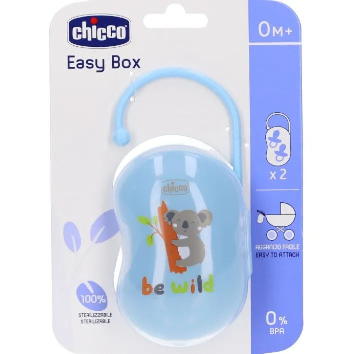 Chicco PhysioForma Porta Succhietti Azzurro 0m+ 2 Pezzi