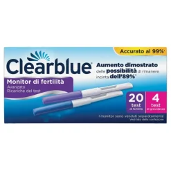 Clearblue Advanced Test di Ricambio per Monitor di Fertilità 20 Test di Fertilità + 4 Test di Gravidanza