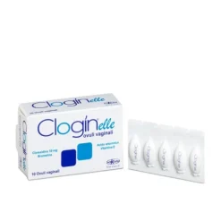 Clogin Elle Ovuli Vaginali Idratanti e Disinfettanti 10 Pezzi