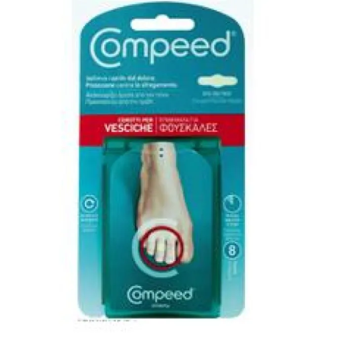 Compeed Cerotti Vesciche Dita Piedi 8 pezzi
