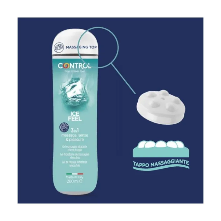 Control Ice Feel Massage Gel Effetto Freddo 200 ml