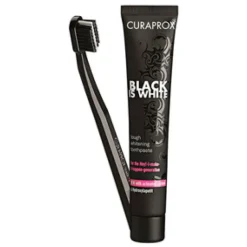 Curaprox Set Spazzolino + Dentifricio Black is White