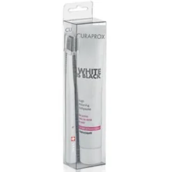 Curaprox Set White Is Black Dentifricio 90 ml + Spazzolino