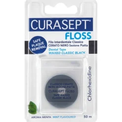 Curasept Floss Filo Interdentale Cerato Nero 50 metri