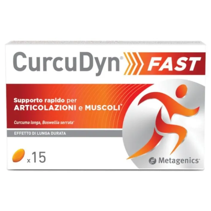 Curcudyn Fast 15 gellule - Integratore Benessere Ossa e Articolazioni