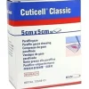 Cuticell Garza Classic in Cotone con Paraffina non Deformabile 5x5 cm 5 Pezzi
