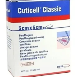 Cuticell Garza Classic in Cotone con Paraffina non Deformabile 5x5 cm 5 Pezzi