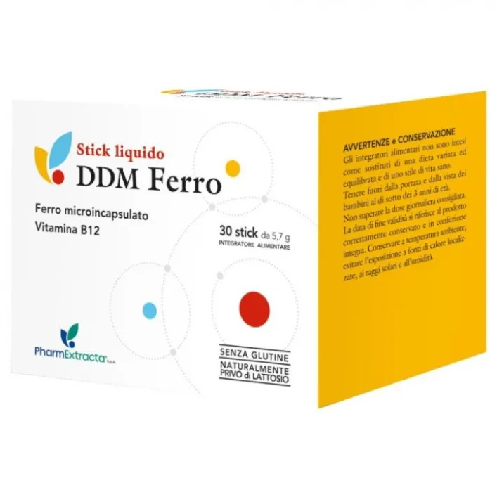 DDM Ferro 30 stick - Integratore Ferro Microincapsulato e Vitamina B12