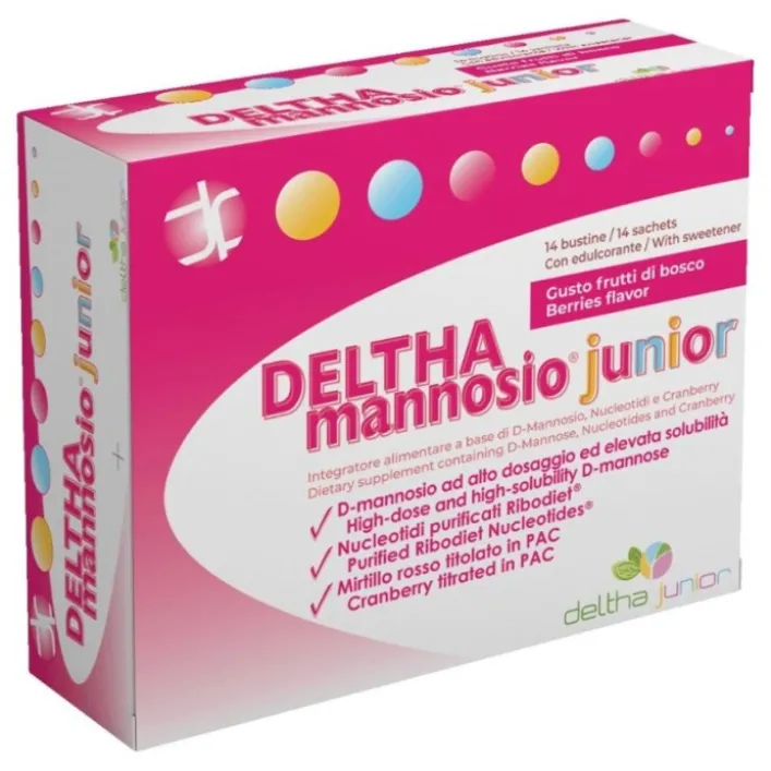 Deltha Mannosio Junior 14 bustine - Integratore Vie Urinarie Bambini