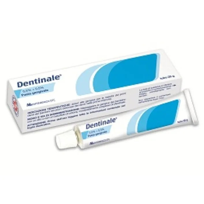 Dentinale Pasta Gengivale Bambini 0,5% + 0,5% Amilocaina Sodio Benzoato 25 grammi