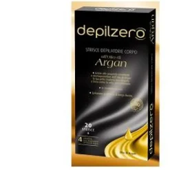 Depilzero Argan Strisce Depilatorie Corpo all'Olio di Argan 20 pezzi