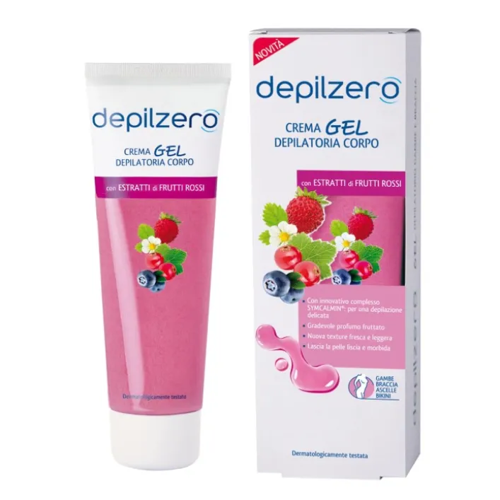Depilzero Crema Gel Depilazione ai frutti rossi 150 ml