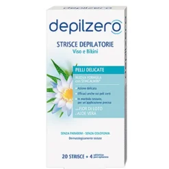 Depilzero Strisce Depilatorie Viso e Bikini 24 pezzi
