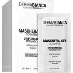 Dermabianca Maschera Gel Schiarente Uniformante 12 pezzi