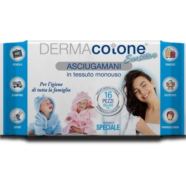 Dermacotone Asciugamani 80x40 cm 16 pezzi