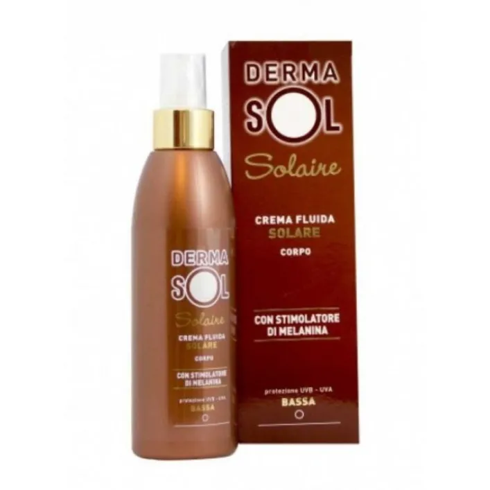 Dermasol Solare Crema Corpo Protezione Bassa SPF 20 con Stimolatore Melanina 125 ml