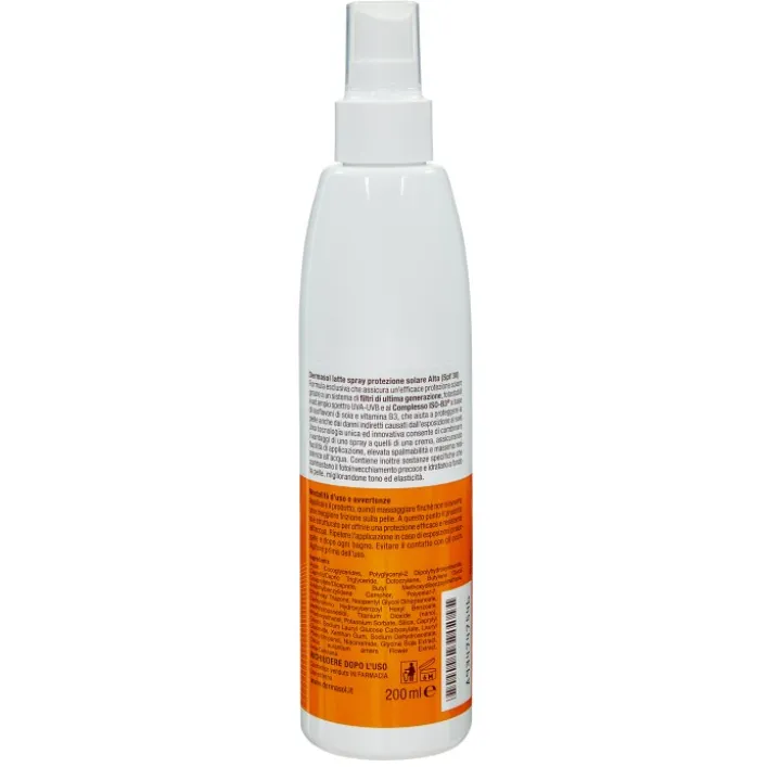 Dermasol Solare Latte Spray Corpo SPF 30 200 ml