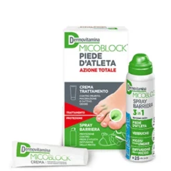 DermoVitamina MicoBlock Piede d'Atleta Kit Azione Totale Crema 30 ml + Spray 100 ml