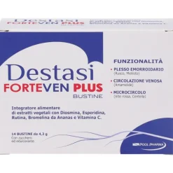 Destasi Forteven Plus 14 Bustine - Integratore Gambe Gonfie e Pesanti
