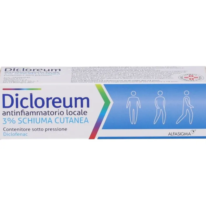 Dicloreum Antinfiammatorio Locale 3% Schiuma Cutanea 50 grammi