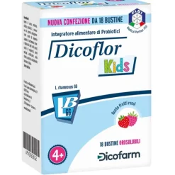 Dicoflor Kids 18 Bustine - Integratore Alimentare Probiotici