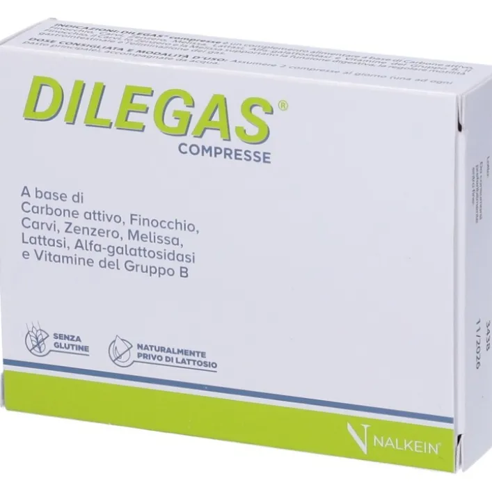 Dilegas 30 compresse - Integratore Benessere Digestivo e Intestinale