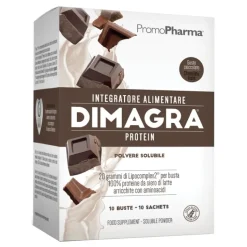 Dimagra Protein Cacao 10 Buste PromoPharma - Integratore Alimentare