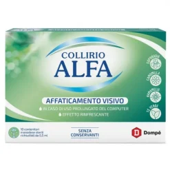 Dompe' Farmaceutici Collirio Alfa Affaticamento Visivo 10 Pezzi Monodose