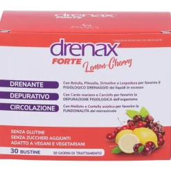 Drenax Forte Lemon Cherry 30 Bustine - Integratore Drenante e Depurativo
