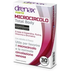 Drenax Forte Microcircolo Total Body 30 Compresse - Integratore Microcircolo