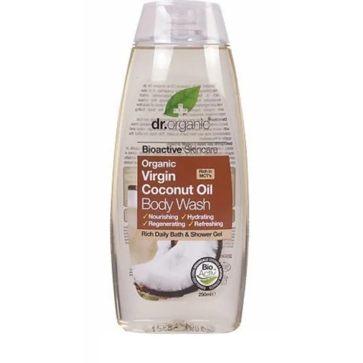 Dr.Organic Virgin Coconut Oil Body Wash Detergente Corpo 250 ml