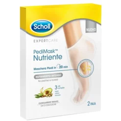Dr. Scholl Pedimask Maschera Piedi Nutriente ai 3 Oli Avocado Argan e Jojoba 2 Paia