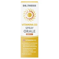Dr. Theiss Vitamina D3 Spray Orale 20 ml - Integratore Vitamina D3 e K2