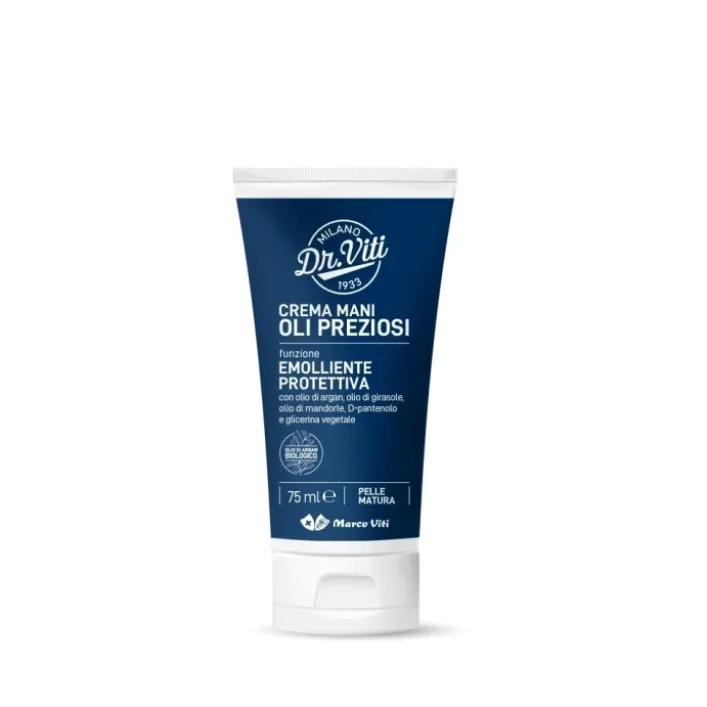 Dr. Viti Crema Mani Emolliente e Protettiva Oli Preziosi 75 ml