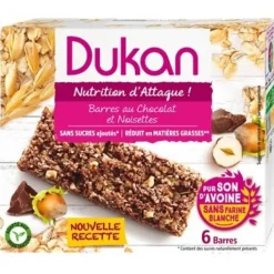 Dukan Barretta Crusca Cioccolato e Nocciola 6 Barrette