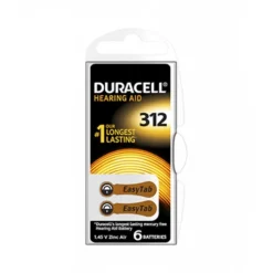 Duracell Easy Tab 312 Marrone 6 Batterie