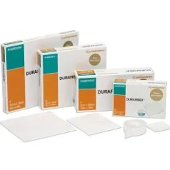 Durafiber Medicazione in Fibre Gelificanti di Cellulosa Etilsolfonata Senza Argento 10 x 10 cm 10 pezzi
