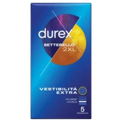 Durex Settebello Vestibilità Extra 2XL 5 Profilattici