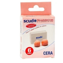 Earplug Scudo Cera Filtro Tappi Auricolari 6 Paia