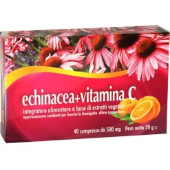 Echinacea + Vitamina C 40 Compresse - Integratore Difese Immunitarie