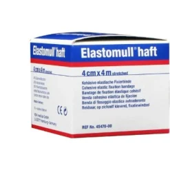 Elastomull Haft Benda di Fissaggio Elastica Autoaderente 4 cm x 4 m