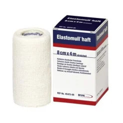 Elastomull Haft Benda di Fissaggio Elastica Autoaderente 4 m x 8 cm