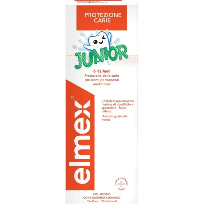 Elmex Junior Collutorio Bambini 6-12 Anni 400 ml