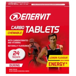 Enervit GT Sport Limone 24 Tavolette Masticabili - Integratore Energetico