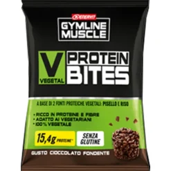 Enervit Gymline Muscle Vegetal Protein Bites Snack con Proteine e Fibre 54 grammi