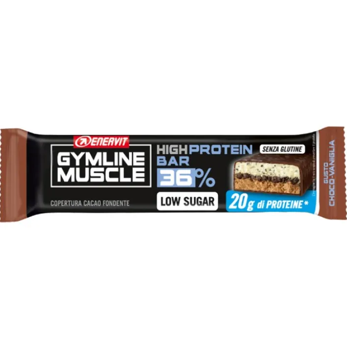Enervit Gymline Protein Barretta Altamente Proteica Cioccolato e Vaniglia 55 grammi
